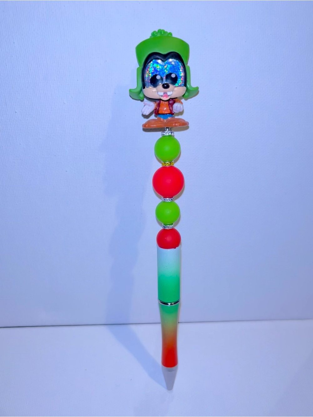Goof Troop “Max” Character Bead Ballpoint Pen with Sparkly Accents